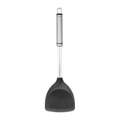 Heirol Steely extra wide spatula, Black-stainless steel