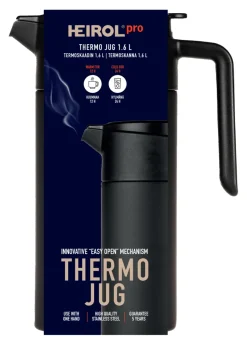 Heirol thermos jug 1.6 l, Black