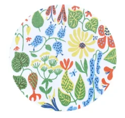 Herbarium yellow trivet, Ø 21 cm