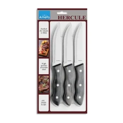 Hercule grill knife XXL 3-pack, Black