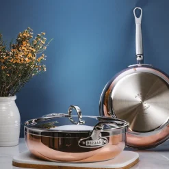 Hestan Copperbond essential sauté pan Ø24 cm, Copper