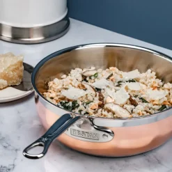 Hestan Copperbond essential sauté pan Ø24 cm, Copper