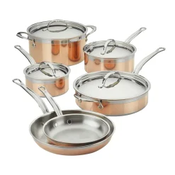 Hestan Copperbond pot and frying pan set, 10 pieces