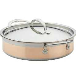 Hestan Copperbond Sauté pan with lid, 3,3 L