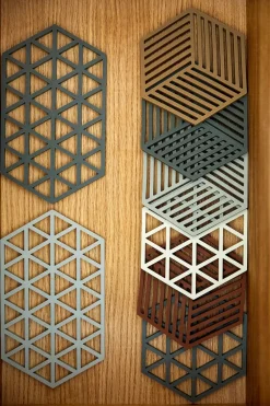 Hexagon trivet, Terracotta