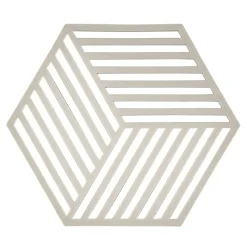 Hexagon trivet, warm grey