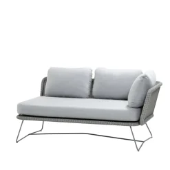 Horizon modular sofa, Cane-Line Natté light grey, left