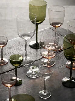 Host white wine glass 30 cl 2-pack, Moss Green