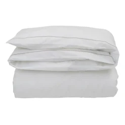Hotel Percale duvet cover 150x210 cm, White-light beige