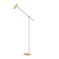 Hubble Read floor lamp, Brushed brass