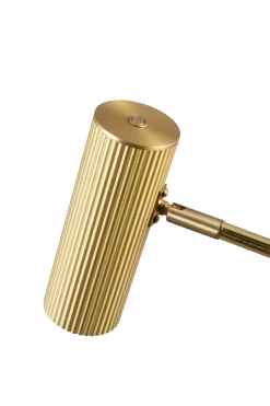 Hubble Read floor lamp, Brushed brass