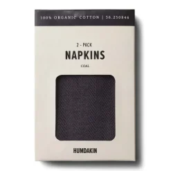 Humdakin fabric napkin 40x40 cm 2-pack, Coal