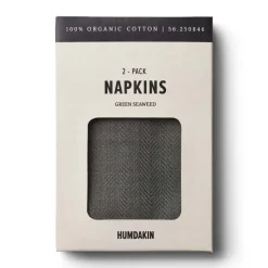 Humdakin fabric napkin 40x40 cm 2-pack, Green seaweed