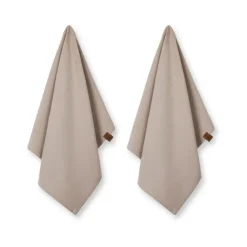 Humdakin Organic kitchen towel 45x70 cm 2-pack, Light stone