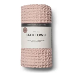Humdakin Waffle bath towel 70x135 cm, Blush