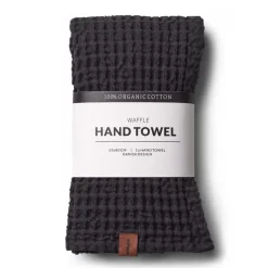 Humdakin Waffle towel 55x80 cm, Coal