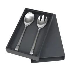 Hune salad cutlery 2-pack, brushed satine