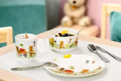 Hungry as a Bear children's dinnerware and cutlery, 7 pieces