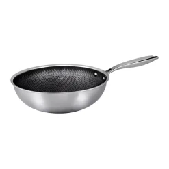 Hâws Santo hybrid coating wok pan 28 cm, Stainless steel