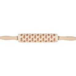 I bake Pastel rolling pin, White-pink