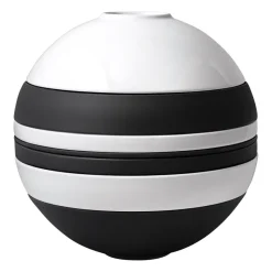 Iconic La Boule tableware set 7 pieces, Black-white
