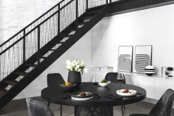 Iconic La Boule tableware set 7 pieces, Black-white