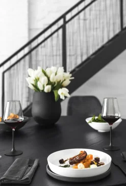 Iconic La Boule tableware set 7 pieces, Black-white