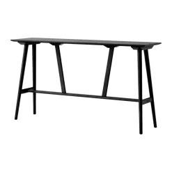 In Between SK27 Bar Table 190x50x105 cm, Black laquered oak