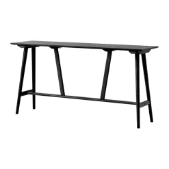 In Between SK25 Counter Table 190x50x95 cm, Black laquered oak