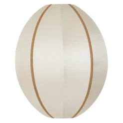 Indochina Classic Oval S lamp shade, Offwhite-amber