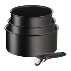 Ingenio Unlimited saucepan set 4 pieces, Black