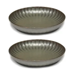 Inku high plate M Ø21 cm 2-pack, Green