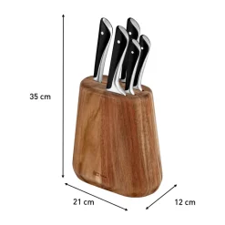 Jamie Oliver knife set with knife block, 6 pieces