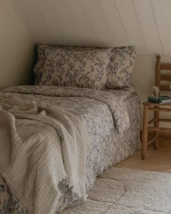 Jardim Muslin bed skirt, 90x200x53 cm