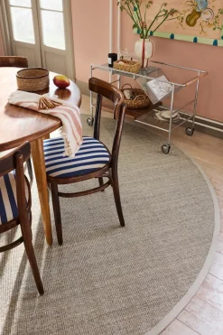 Jenny Sisal round rug, Natural grey Ø250 cm