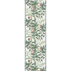 Julia table runner 35x120 cm, white-green