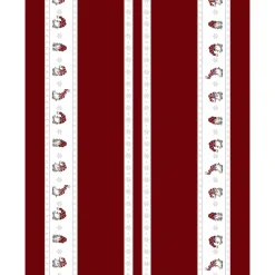 Julian and Co. Christmas fabric with edging, Red