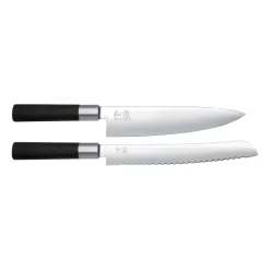 Kai Wasabi Black bread- & kitchen knife set, 2 pieces