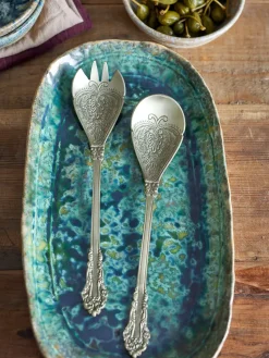 Kalima salad servers 2 pieces, Brass