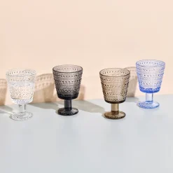 Kastehelmi drinking glass with stem 26 cl 2-pack, Clear