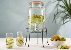 Kilner glass container with tap 5 L, Transparent