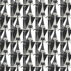 Kitty fabric, Grey