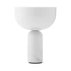Kizu portable table lamp, White marble