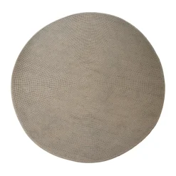 Knit rug Ø200 cm, Dark sand (Soft Rope)