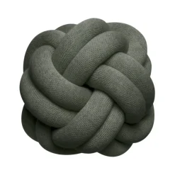 Knot cushion, forest green
