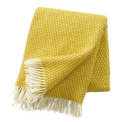 Knut wool plaid, Saffron (yellow)