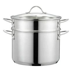 Kosmo pasta dish with inserts 7.6 L, Stainless steel