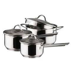 Kosmo saucepan set 3 pieces, Stainless steel