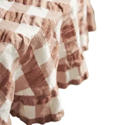 Kullavik tablecloth Ø170 cm, Rust-white
