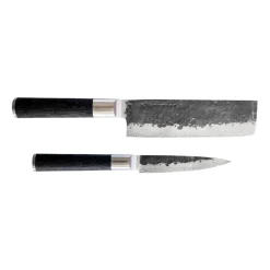 Kuro Nakiri 18 cm with petty 11 cm, 2 pieces